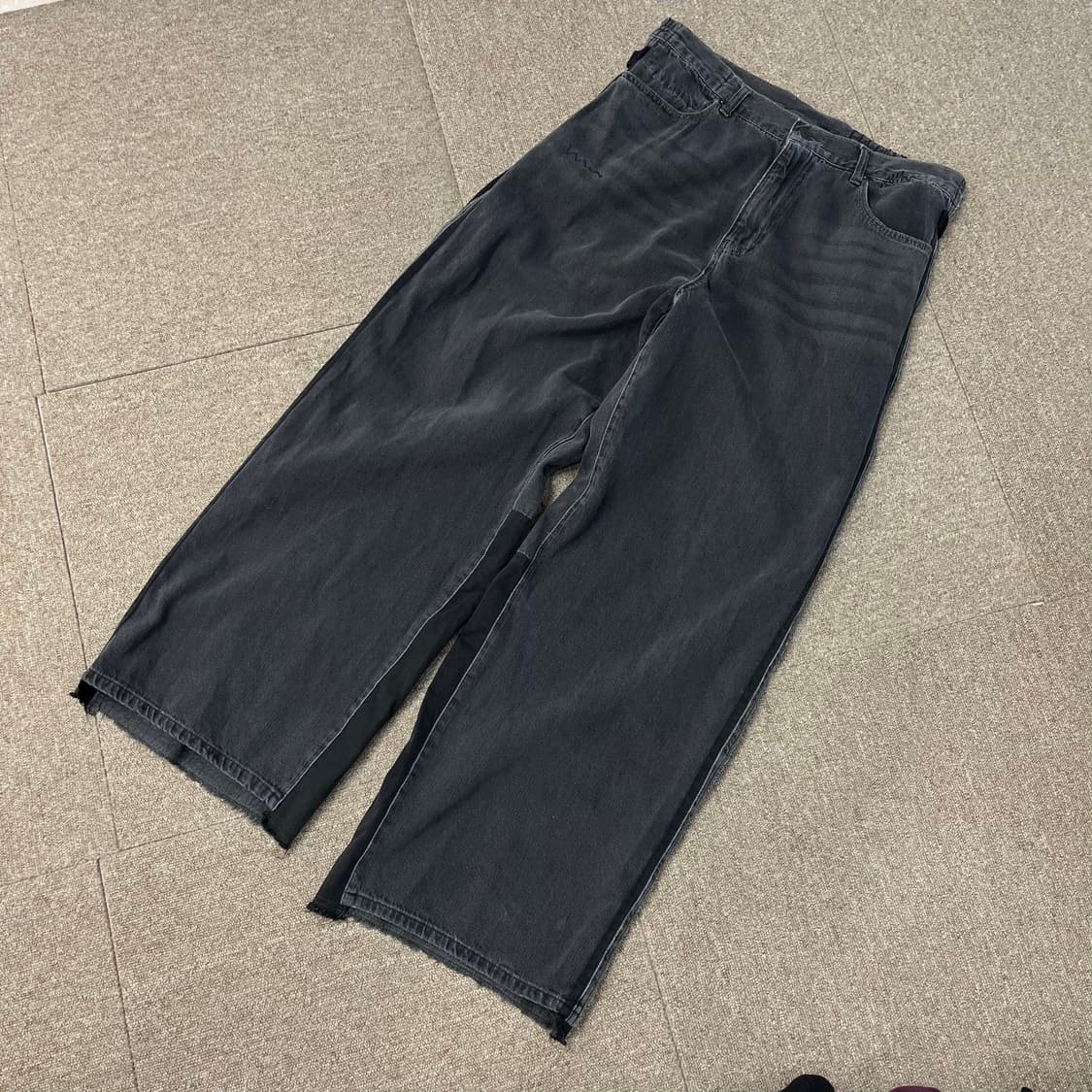 폴리테루 데님 와이드 팬츠 상품이미지1
