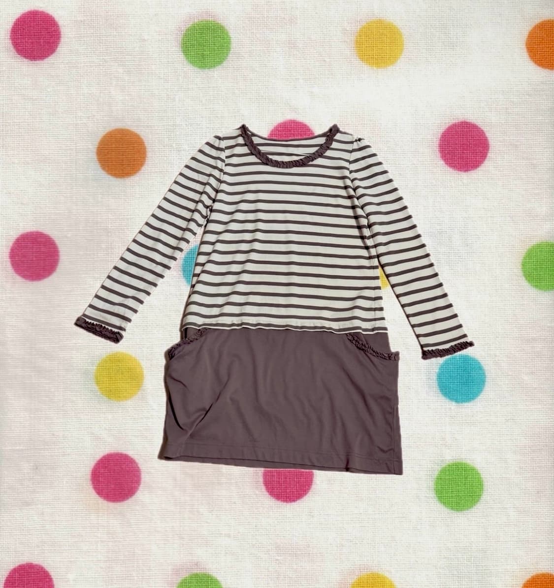 빈티지 스트라이프 원피스 상품이미지1