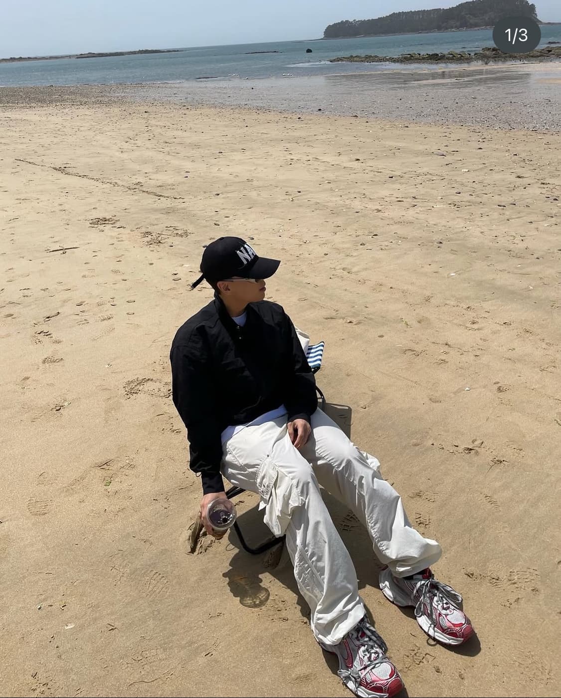 [Hae.a] 2023 해아 한정 NAVY 볼캡 (블랙) 상품이미지3