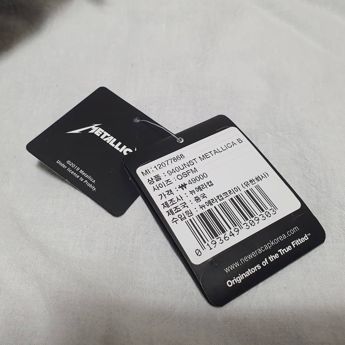 뉴에라 x 메탈리카 볼캡 블랙 모자 940 상품이미지6