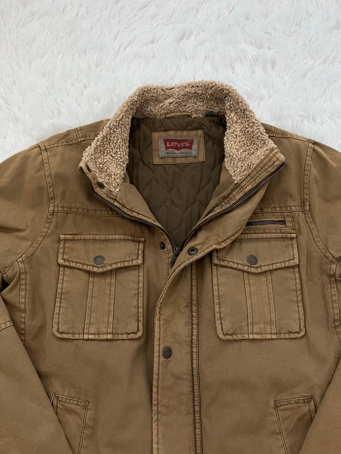 빈티지 리바이스 브라운 워크 자켓 y2k 스트릿 갸루 펑키 일본빈티지 상품이미지3