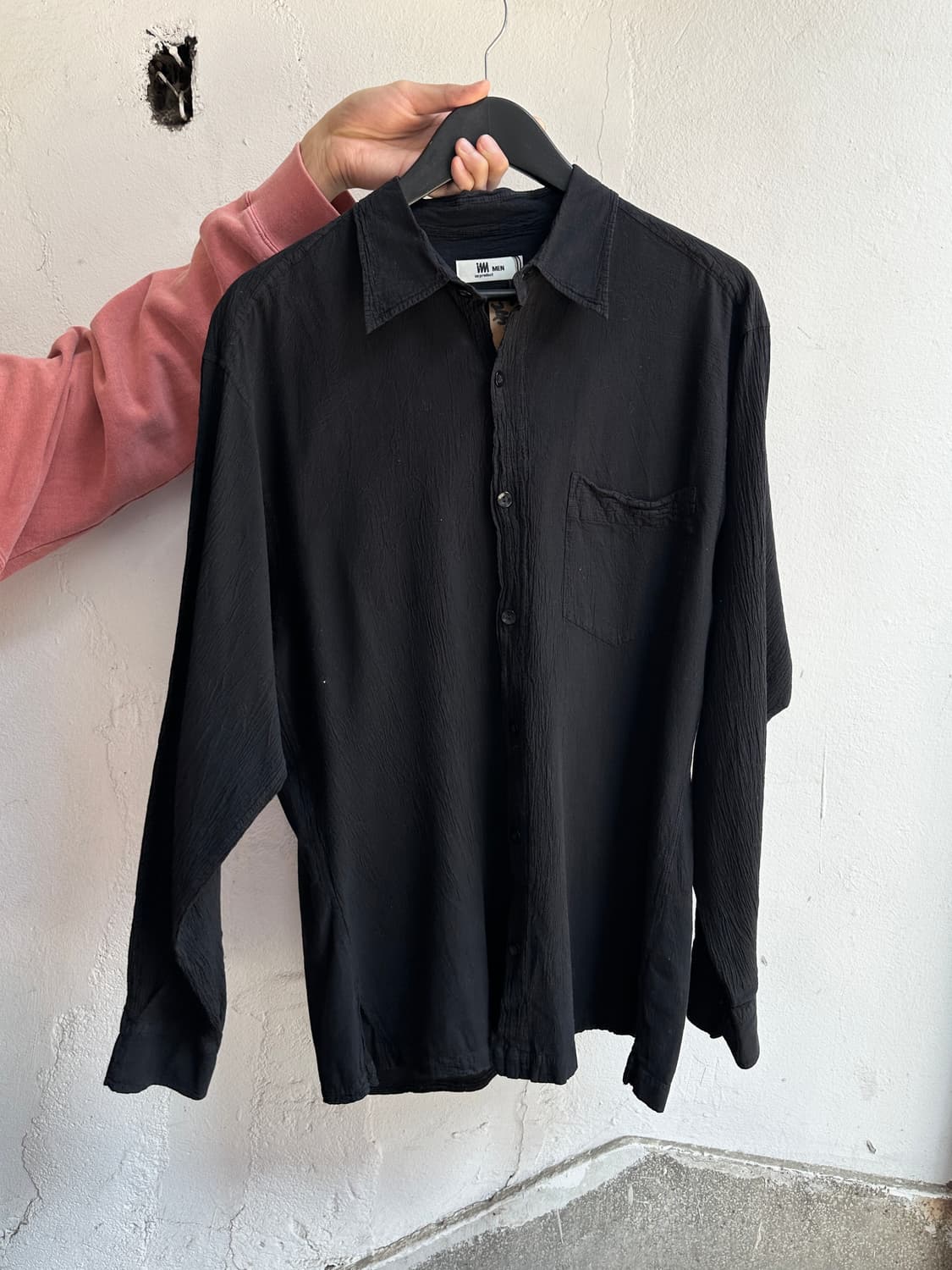 90's 이세이 미야케 축융 셔츠 오버핏 셔츠 상품이미지1