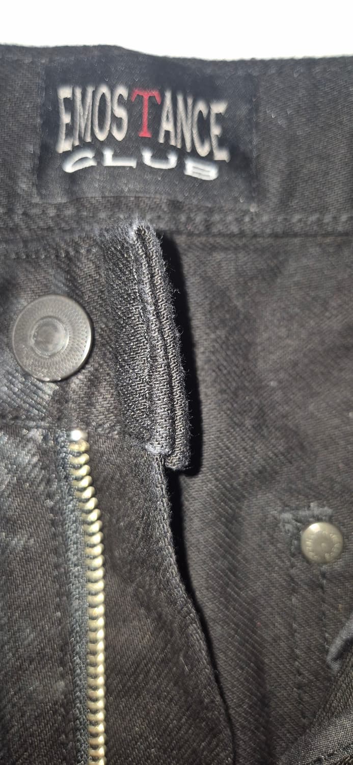 에모스탠스클럽 코티드 배기 카펜터 진 1size (black) 상품이미지4
