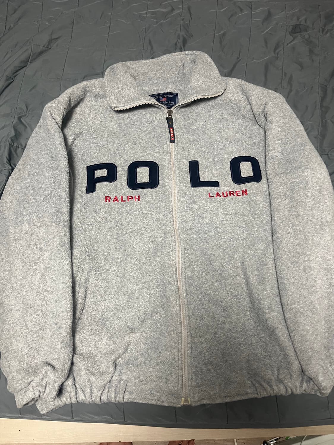 폴로 랄프로렌 성조기 후드 탈부착 후리스 플리스 집업 상품이미지4