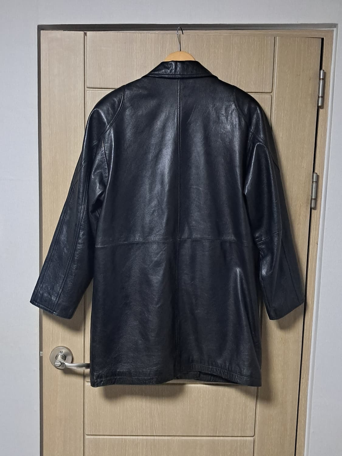 빈티지 천연 양가죽 롱자켓 가죽 코트 상품이미지2