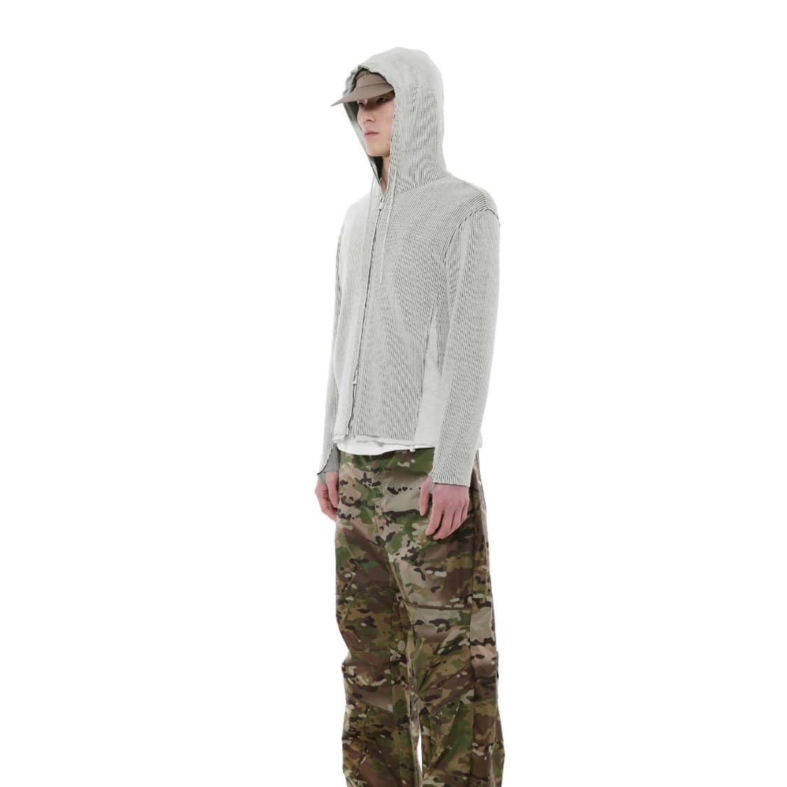 EP.9 01 HOODIE ZIP UP IVORY (XS) 상품이미지5