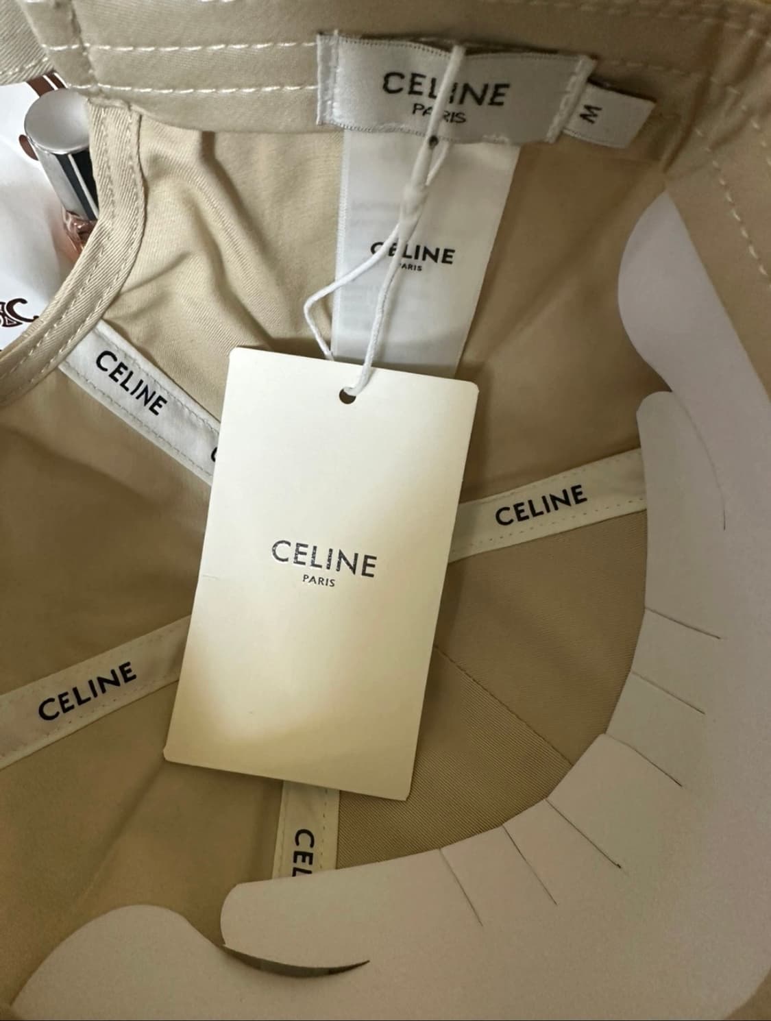 셀린느 볼캡 모자 그린 & 베이지 남여공용정품 상품이미지5