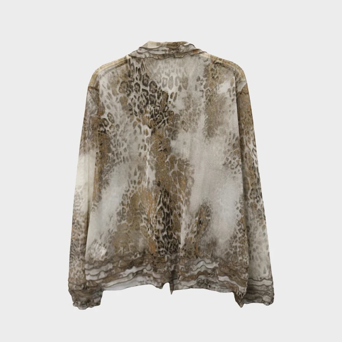 COPAJET 애니멀 패턴 시스루 블라우스 63700 상품이미지2