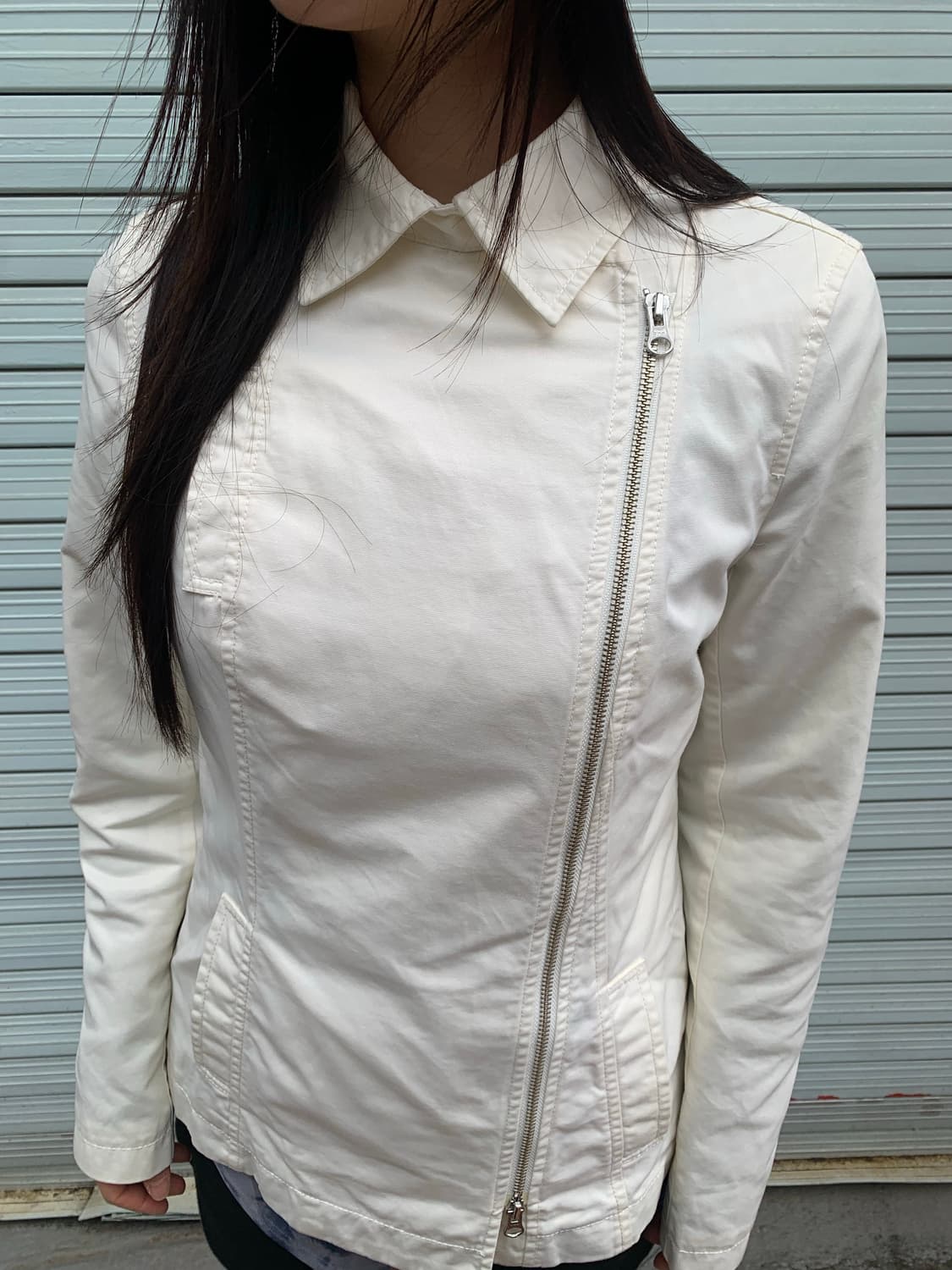 [ARMANI EXCHANGE]  diagonal zip jacket 상품이미지1