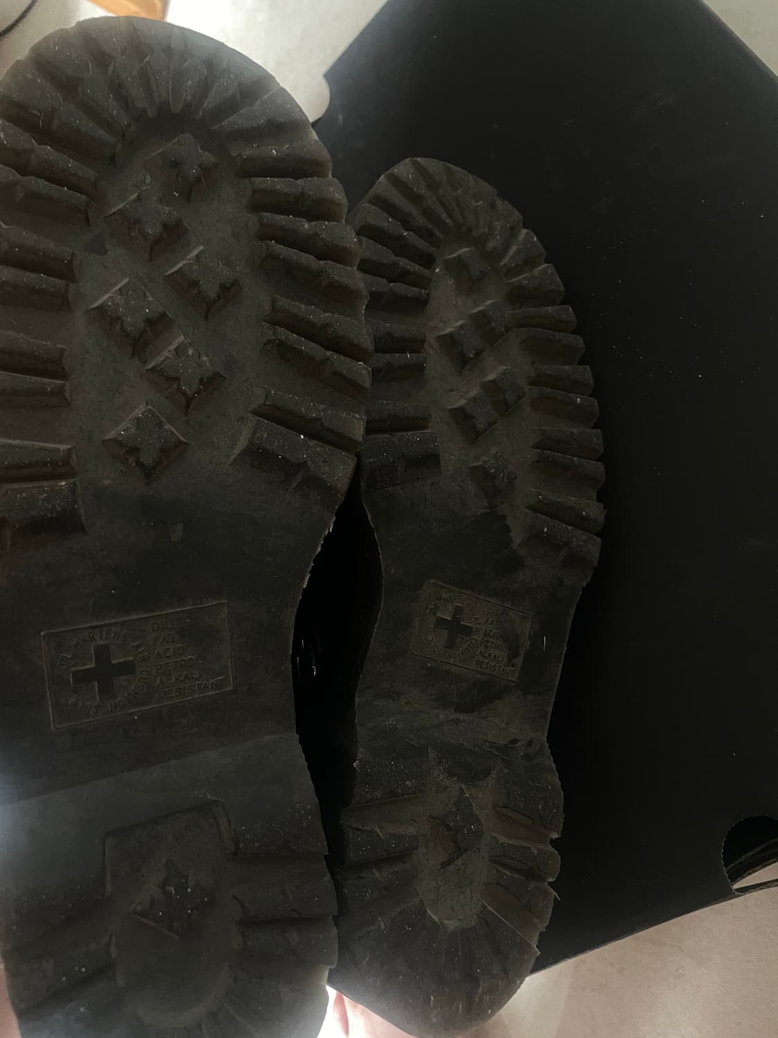 릭오웬스 닥터마틴 쿼드솔 스틸토 부츠UK7 상품이미지4