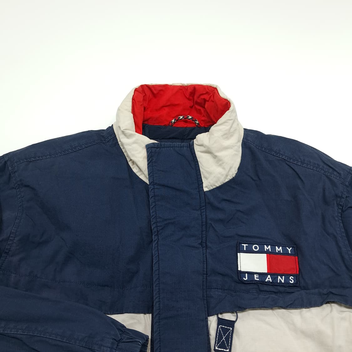 CN894 XL 타미 진스 진스 컬러블록 패딩 자켓 점퍼 상품이미지3