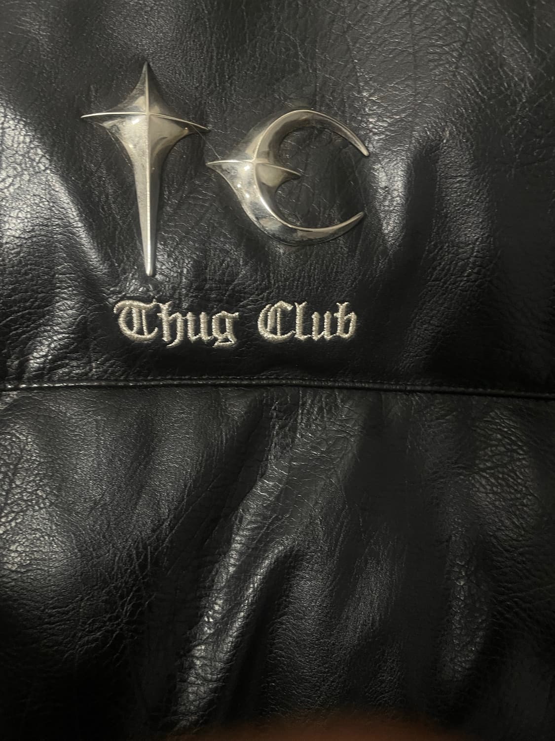 떠그 클럽 레더 패딩 사이즈 2 상품이미지5