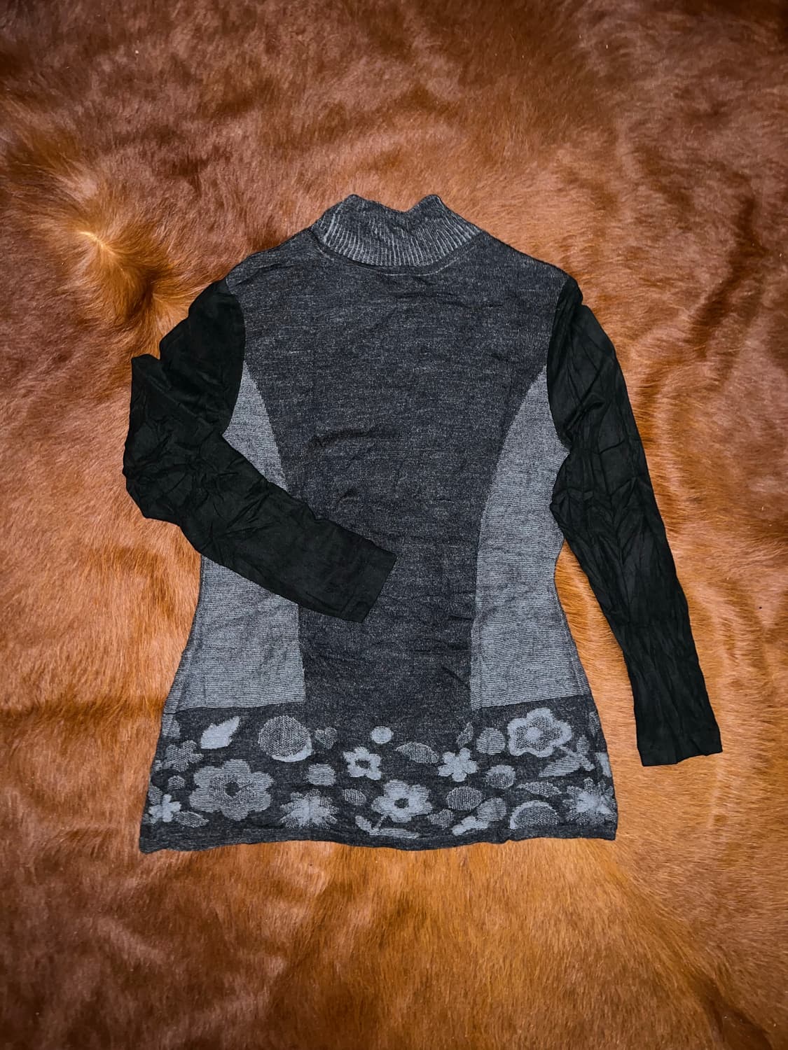 Floral Knit Tunic Top 상품이미지2