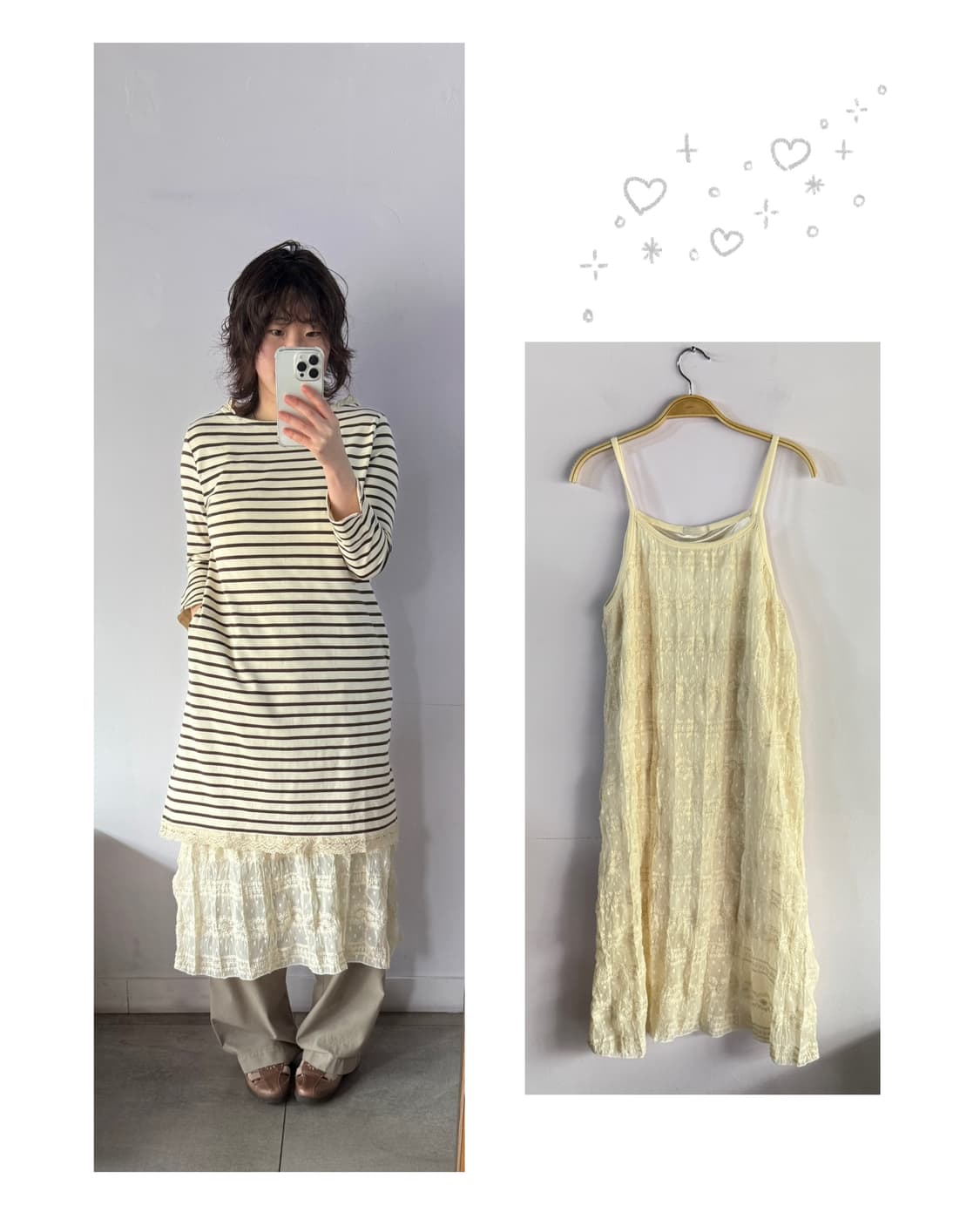 나시원피스 레이스원피스 레이어드 원피스  상품이미지2