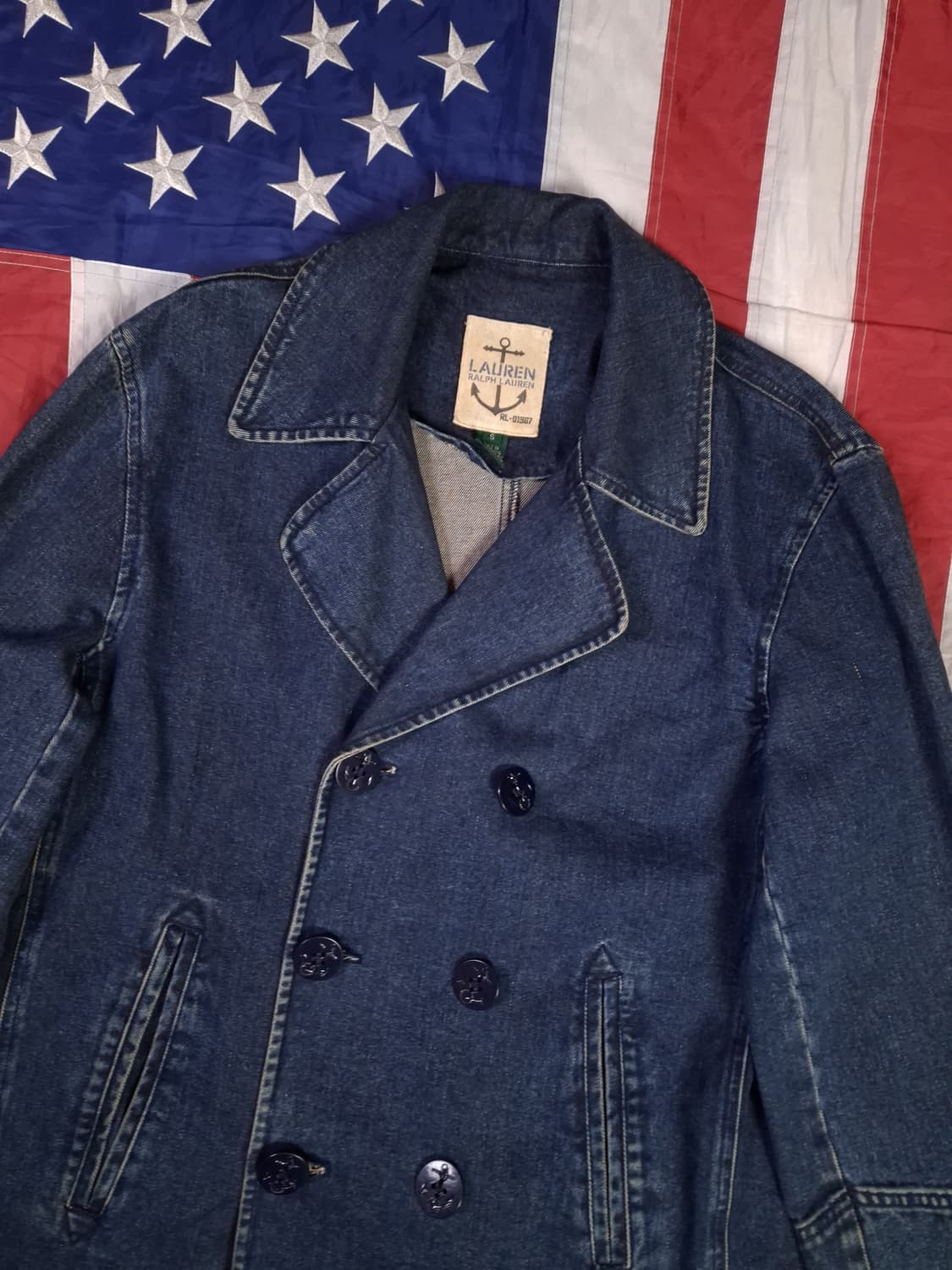 오리지날 로렌 랄프로렌폴로 데님 미해군 피코트 상품이미지2