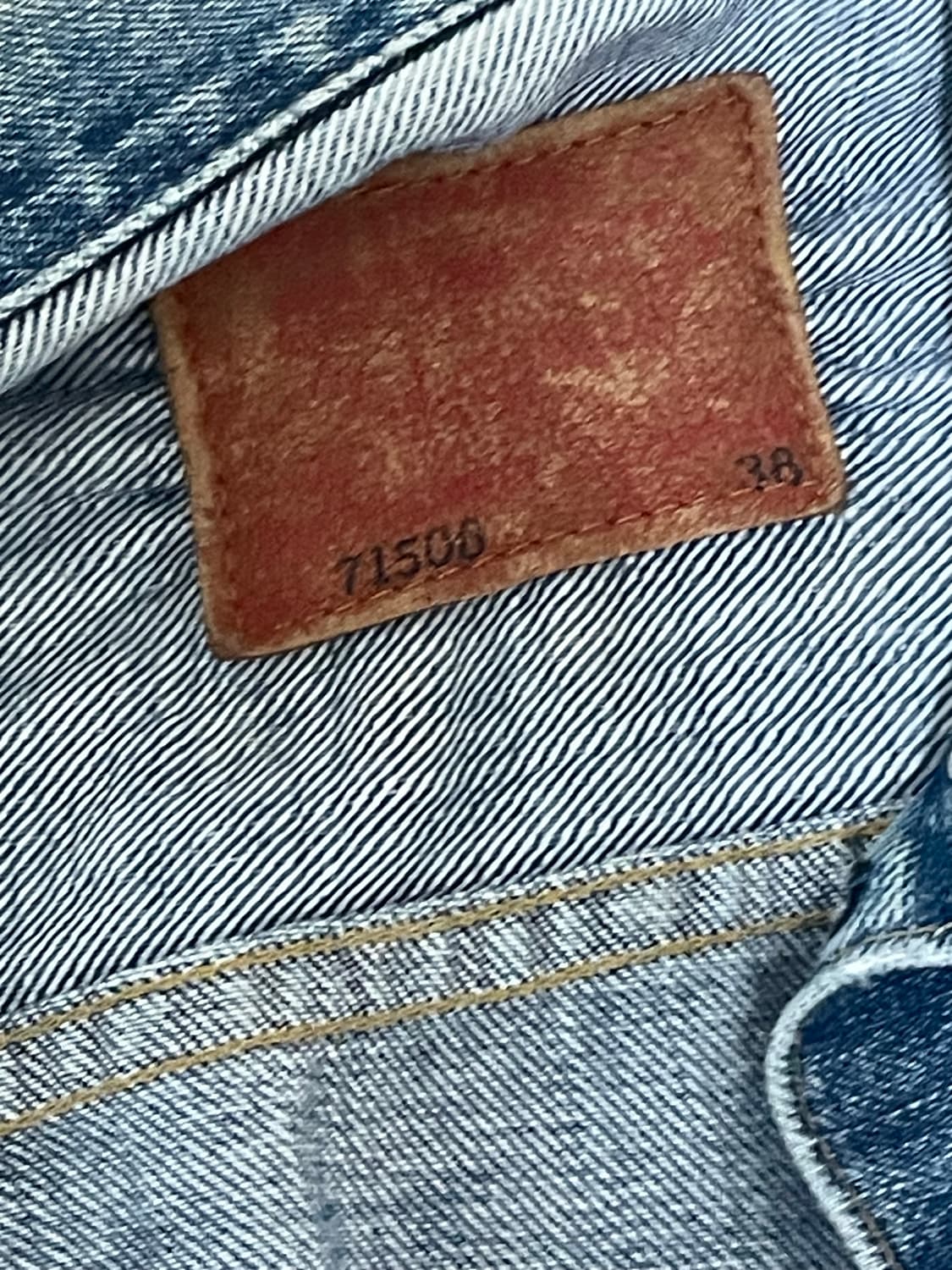 90s 리바이스 타입1 셀비지 데님자켓 상품이미지6