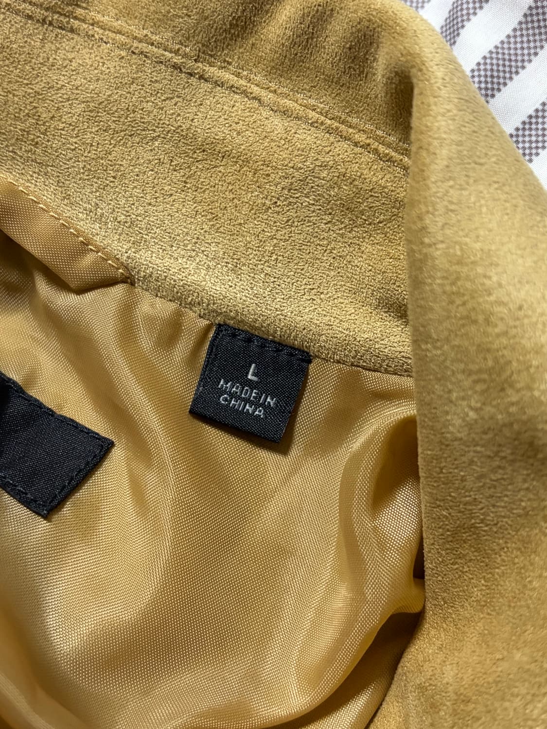 유니클로 스웨이드 라이더 자켓 L 상품이미지6