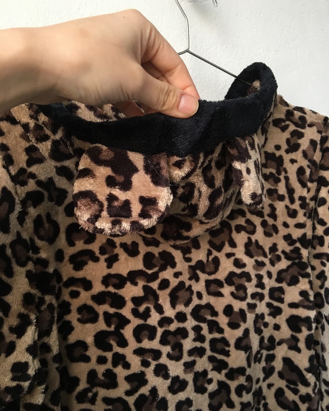 Disney leopard pattern cat ear hood zip  상품이미지4