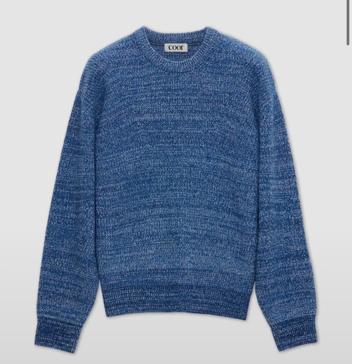캐시팝 트위드 크루넥 니트 (블루오팔) L 상품이미지1