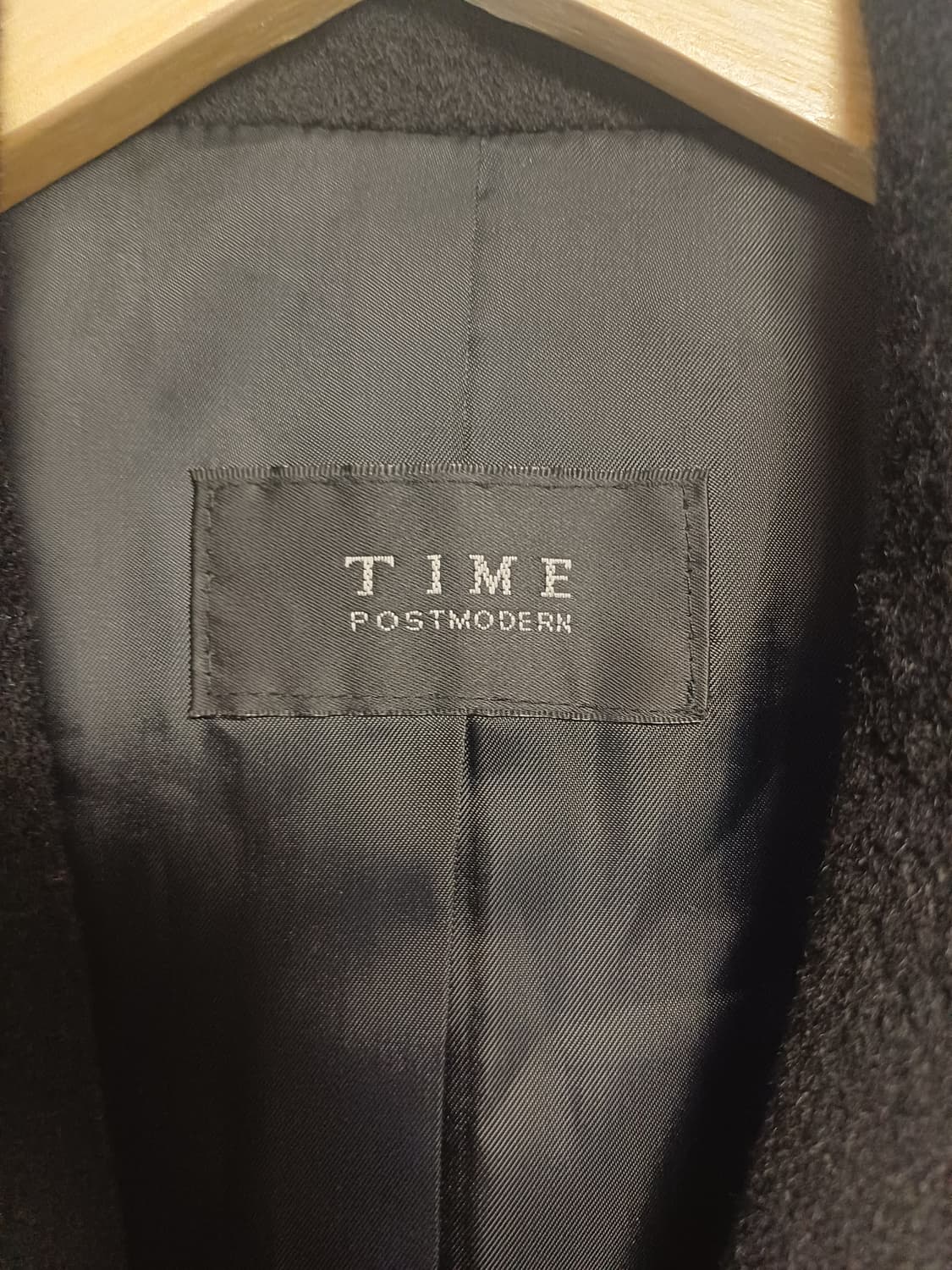 TIME 타임 / 여성 55 / 울+캐시미어 블랙 코트 상품이미지4