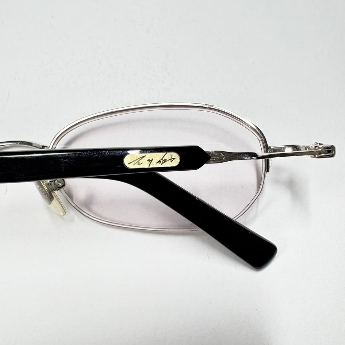 빈티지 안경(하프림 보라색 렌즈 장착) 상품이미지5