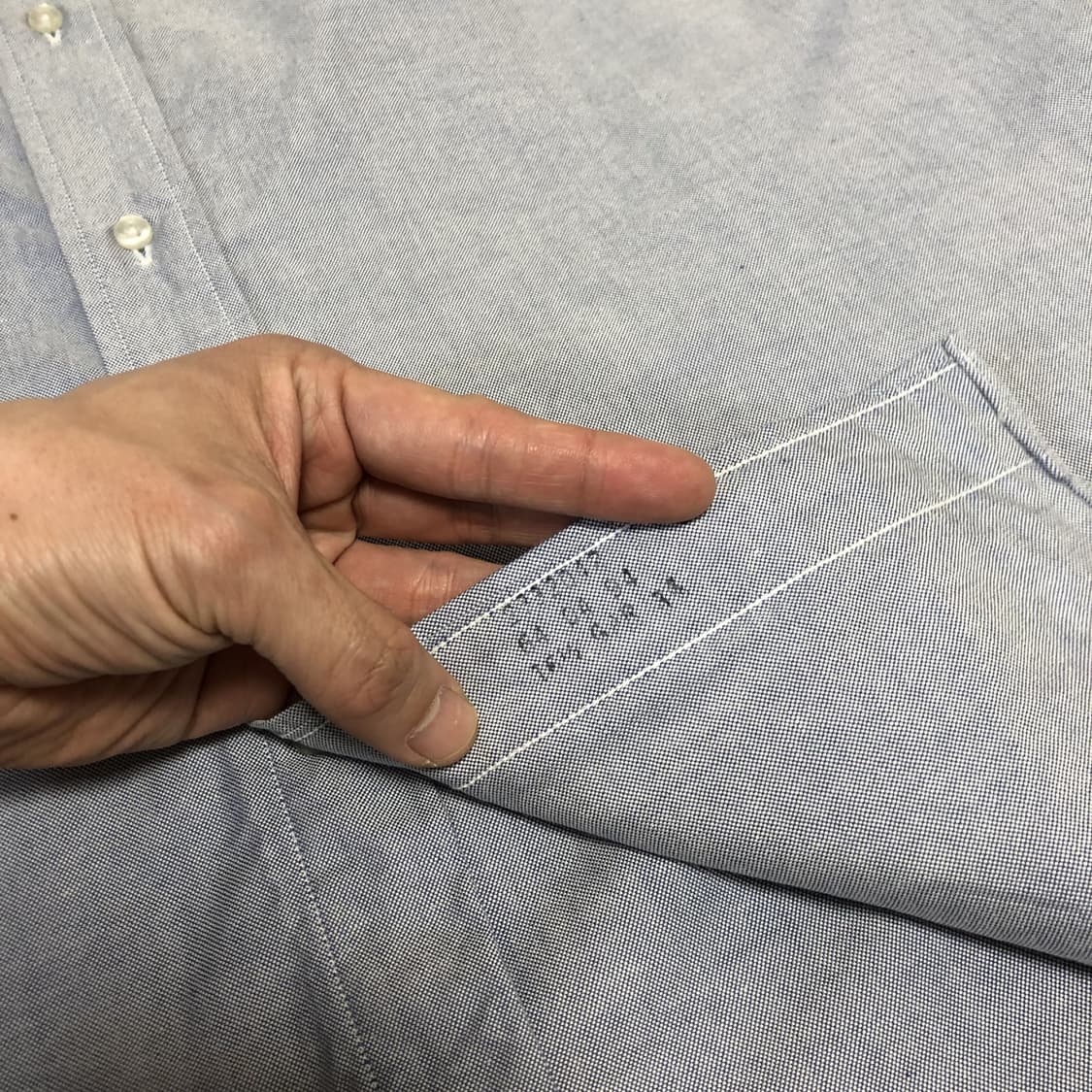 (XL-XXL) 새상품 90s 브룩스 브라더스 미국제 옥스포드 셔츠 블루 상품이미지5