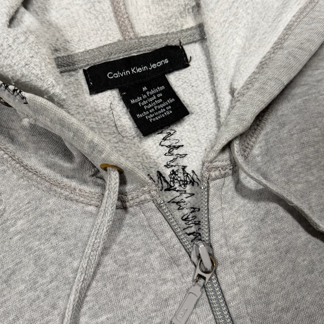 켈빈 클라인 y2k 디스트레드 그런지 후드집업 상품이미지7