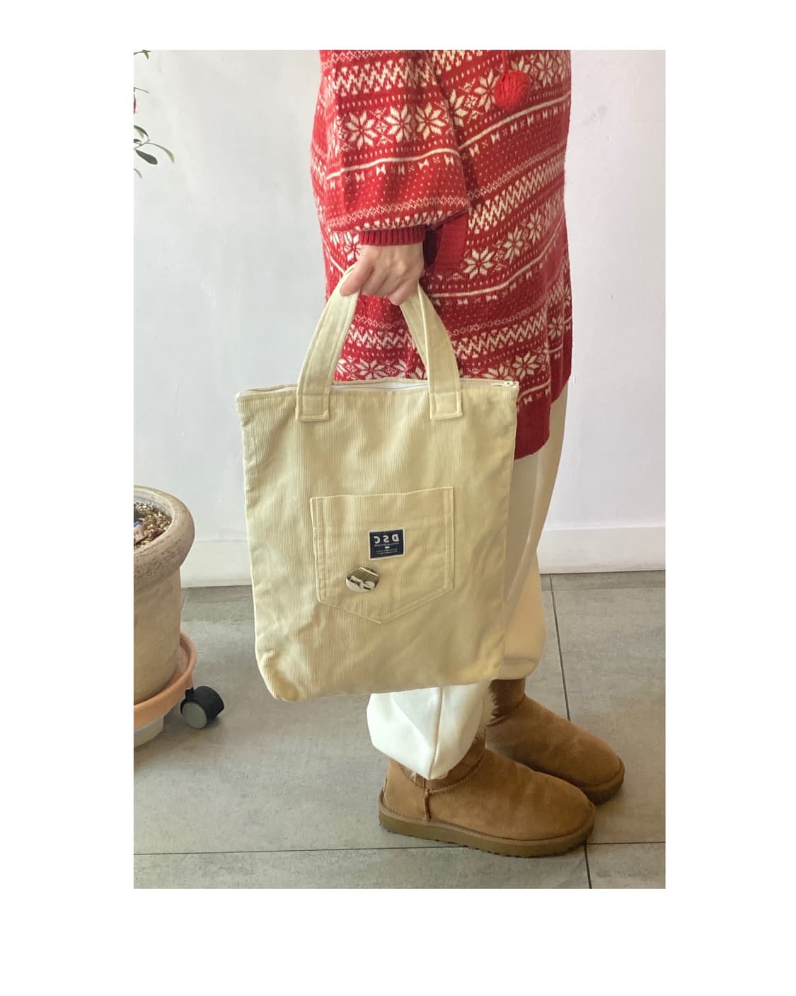 드럭스토어 코듀로이 가방 상품이미지7