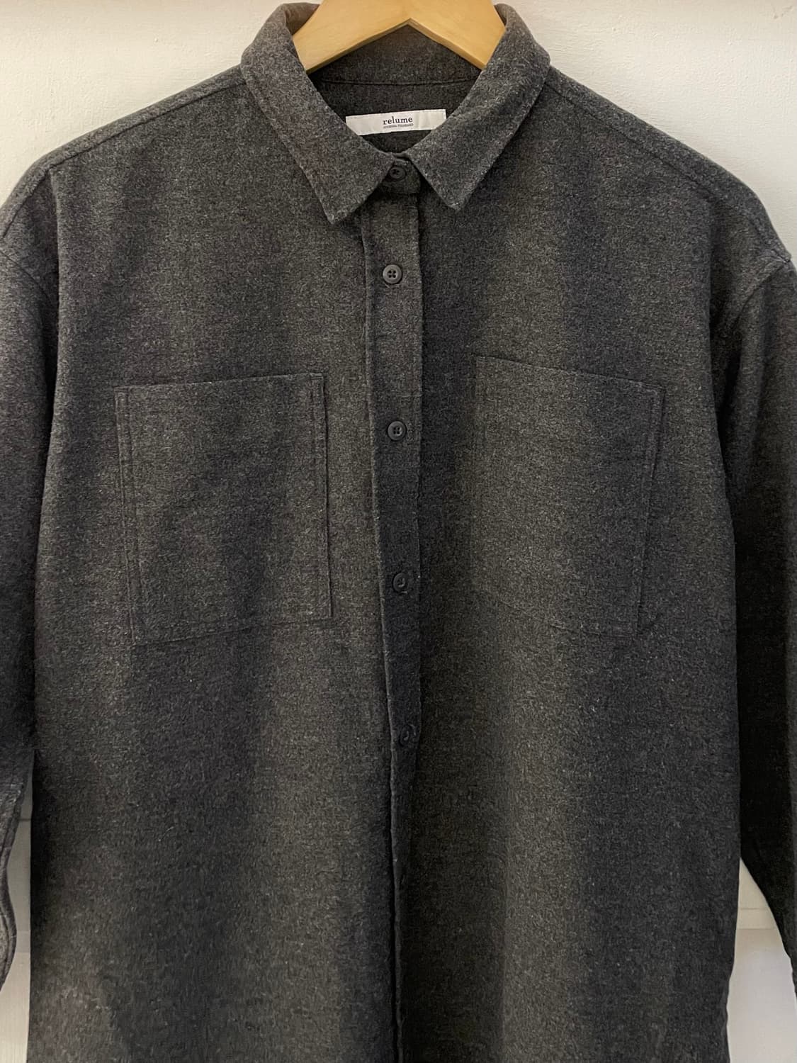 저널스탠다드 리룸 오버핏 울 셔츠 상품이미지4