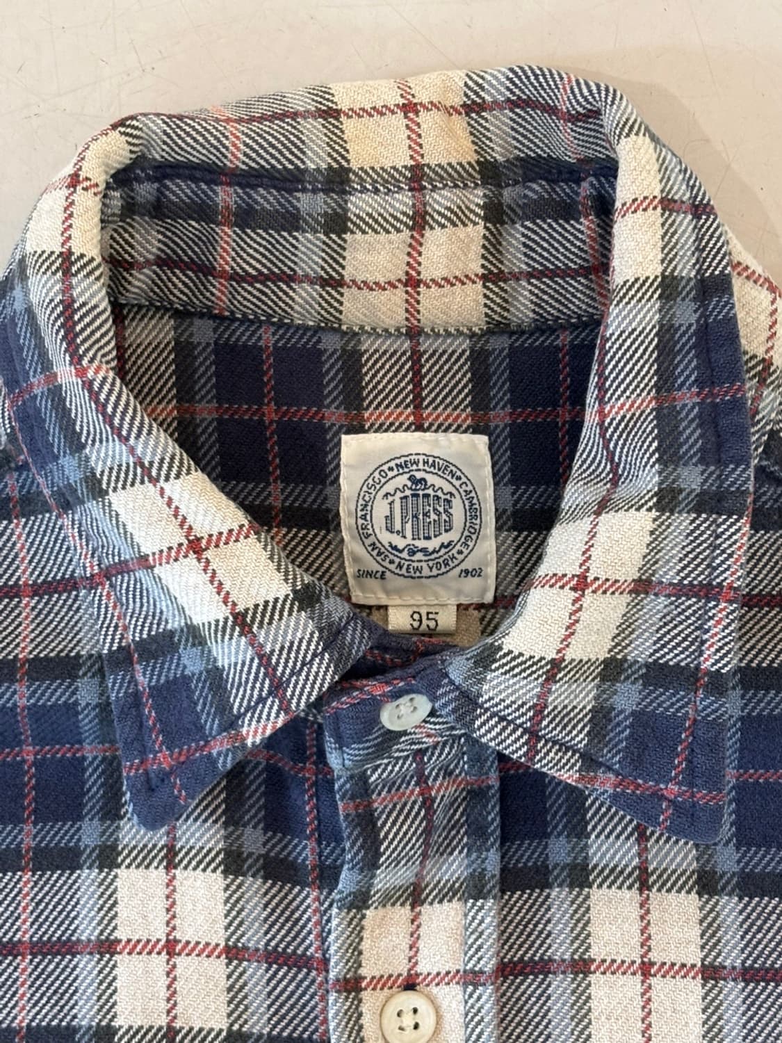 Vintage J.Press Check Shirt 상품이미지4