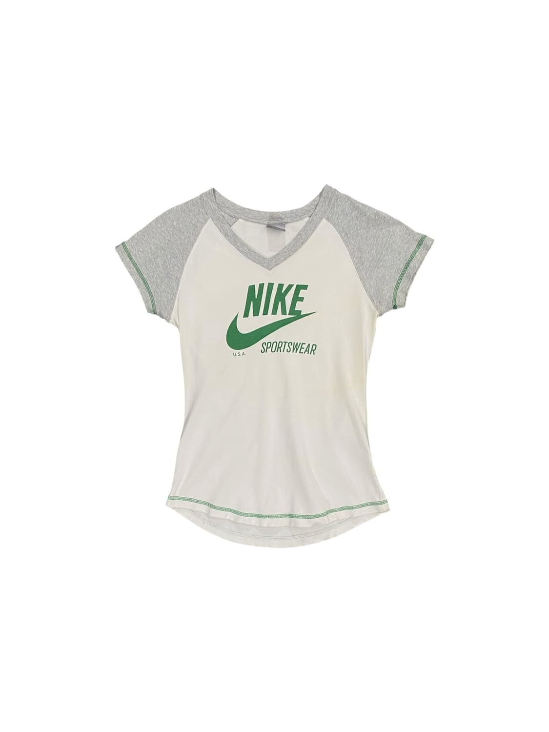 Nike 스티치 디테일 슬림핏 브이넥 반팔티셔츠 상품이미지1