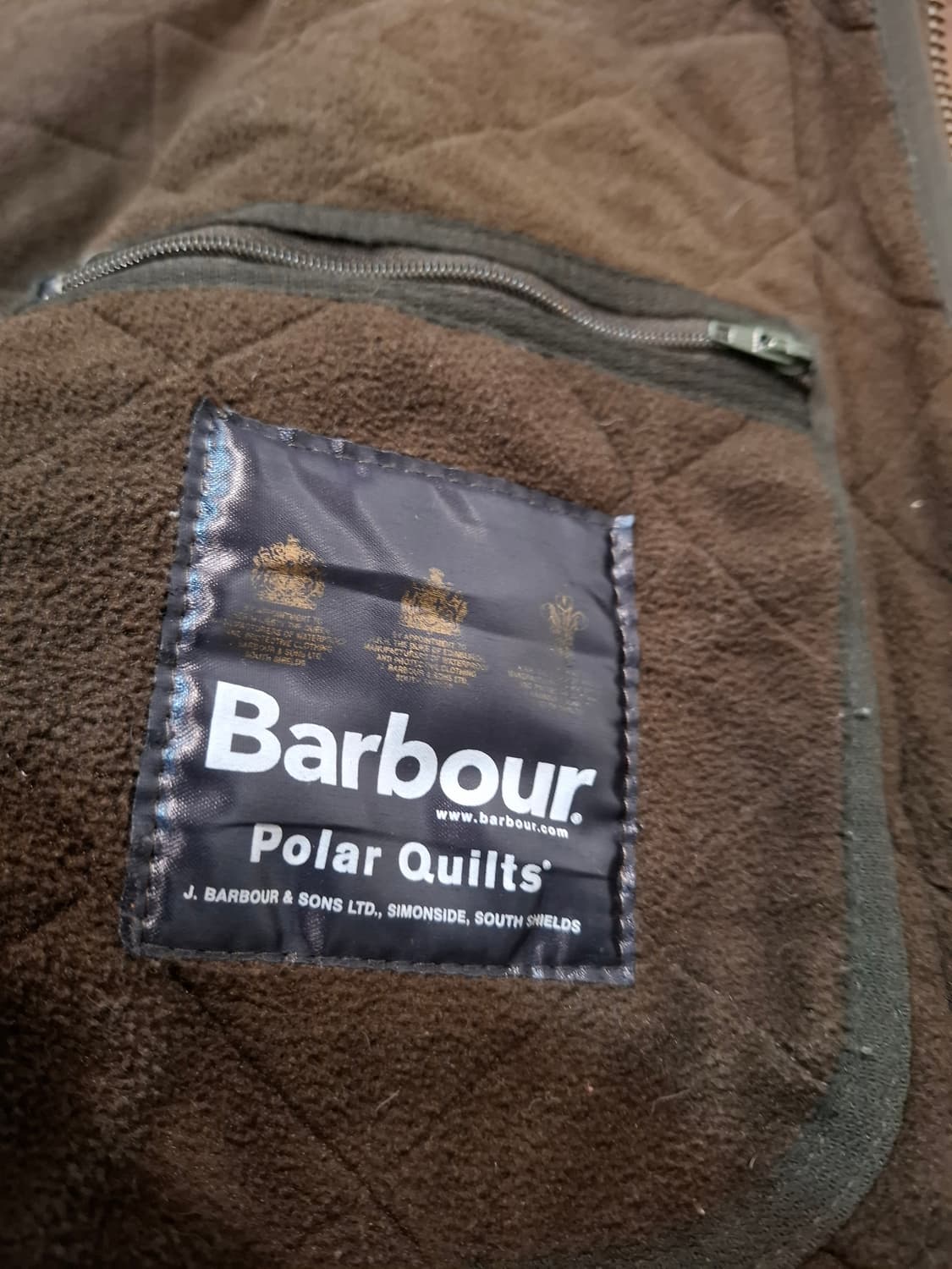 바버 폴라퀼트 쇼트 자켓  상품이미지5