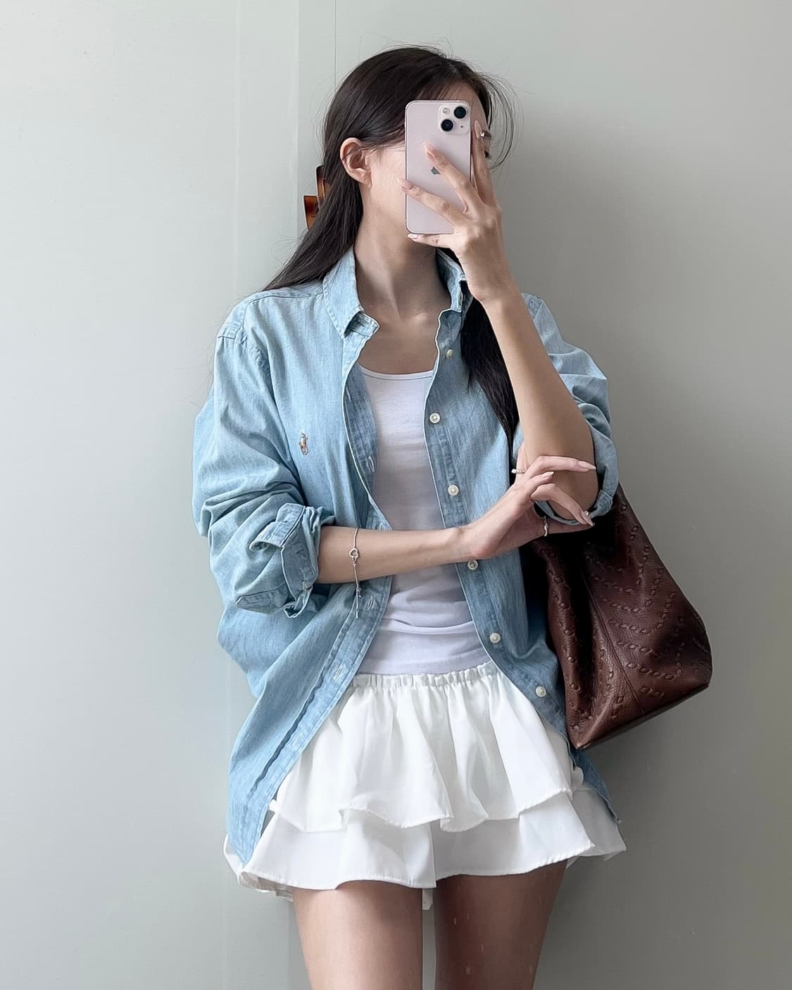 폴로 샴브레이 셔츠  상품이미지2