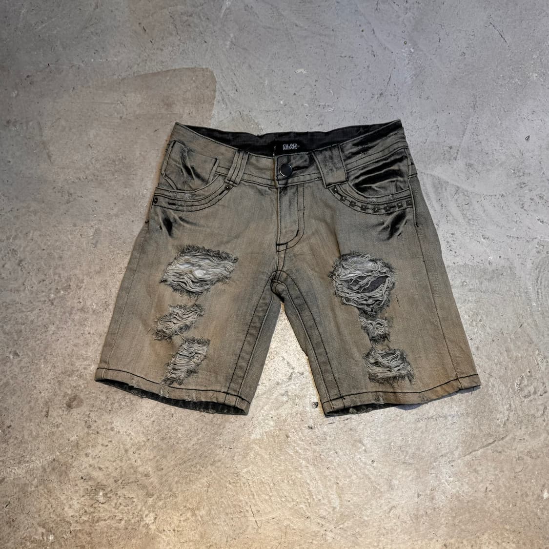 GLAD NEWS 스터드 5부 팬츠 상품이미지1