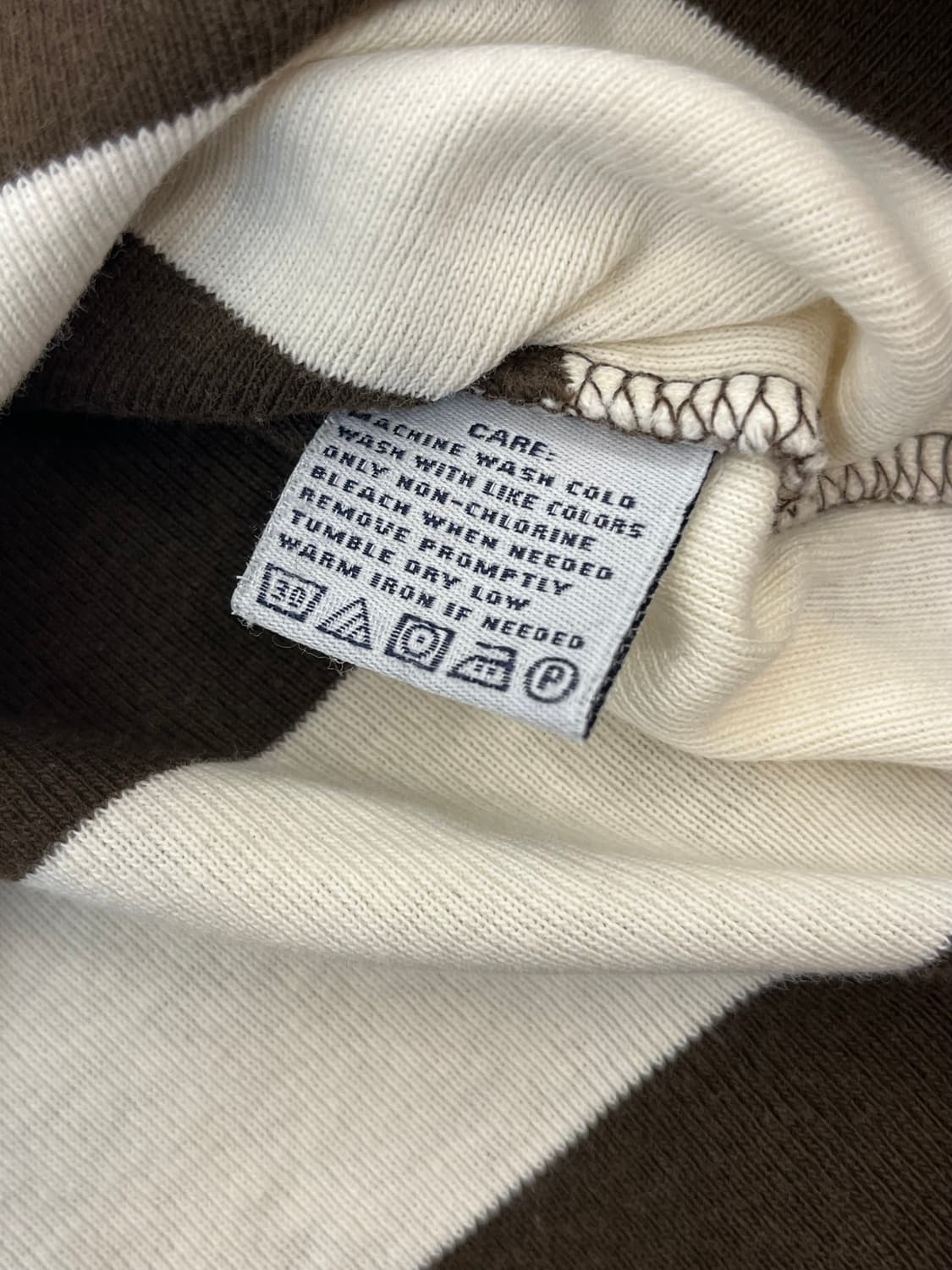 랄프로렌 스포츠 스트라이프 니트 브라운 L #csz1749 상품이미지5