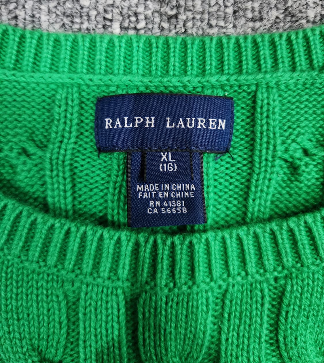 폴로 랄프로렌 꽈배기 케이블 니트 원피스 상품이미지5