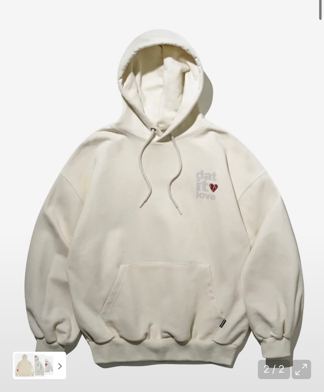 DIL 후디 (크림) 상품이미지2