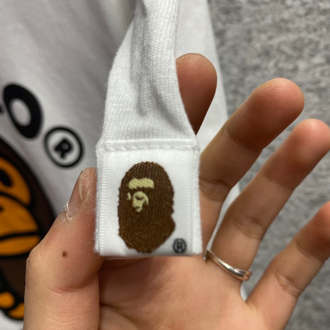 베이프 재팬 베이비 마일로 화이트 반팔 B4698 상품이미지4