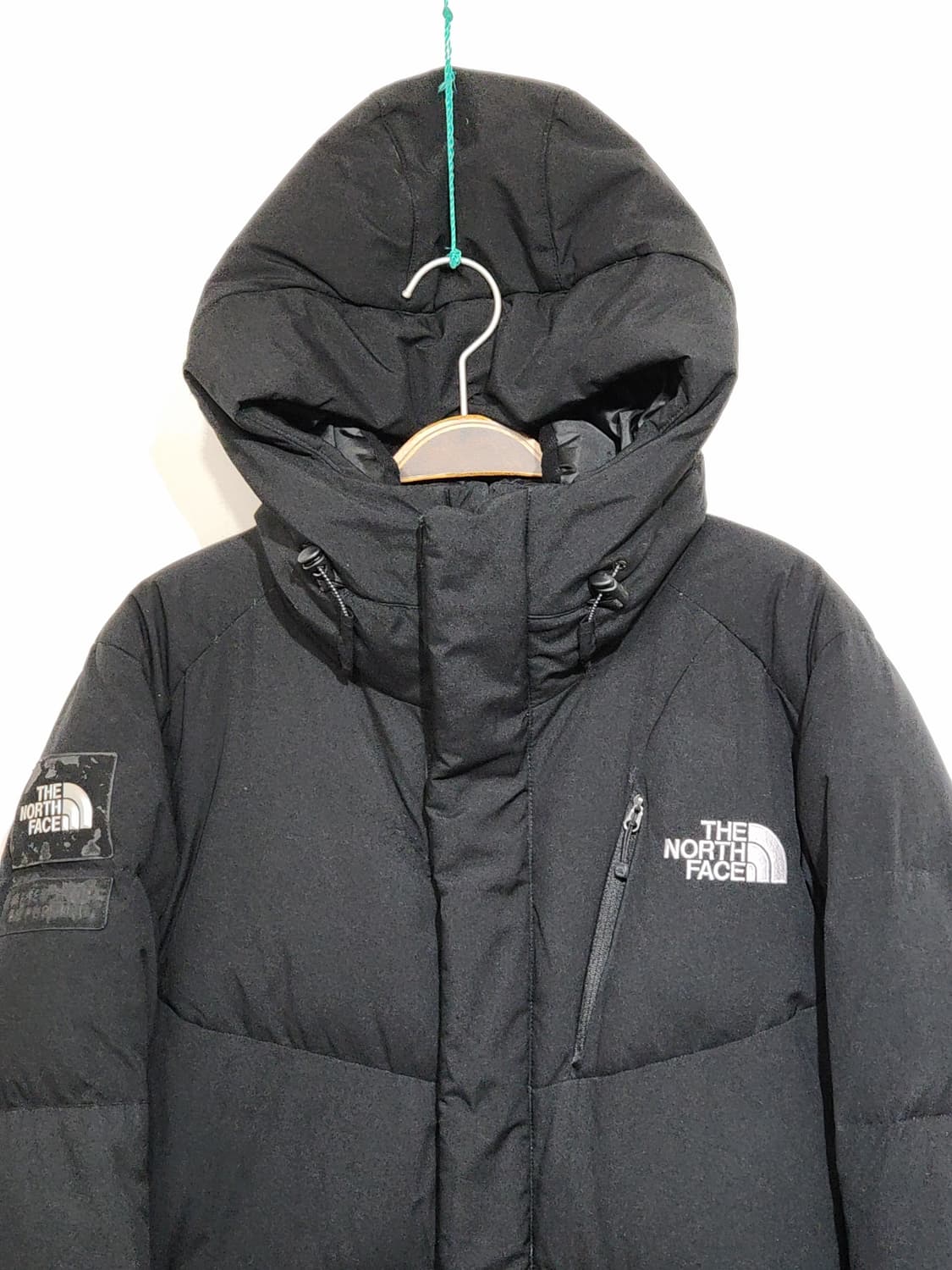 (S) 노스페이스 거위털 롱패딩 점퍼 블랙 구스다운 패딩코트 후드  상품이미지2