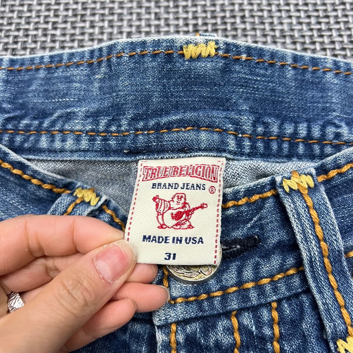 트루릴리전 빌리자이언트빅티 데님팬츠 상품이미지2