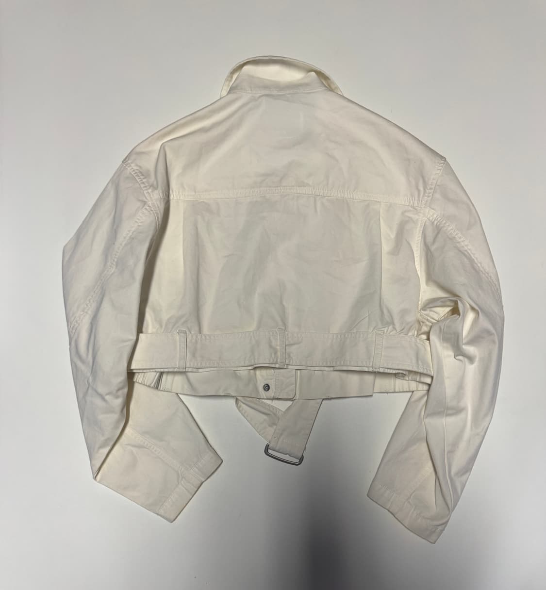 여성 캘빈클라인 진스 유틸리티 크롭 자켓 화이트 Xs 상품이미지2