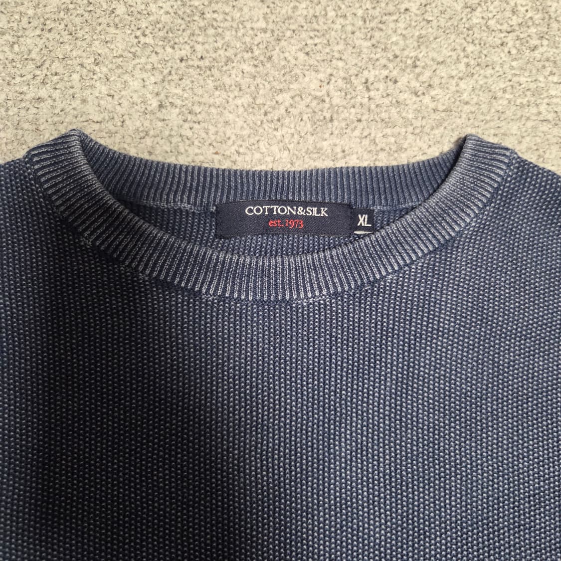 Cotton&Silk 피그먼트 니트 맨투맨 L(100) 상품이미지3