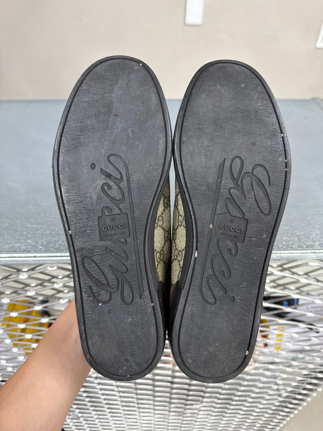 구찌 브라운 로고 스니커즈 8.5 상품이미지7