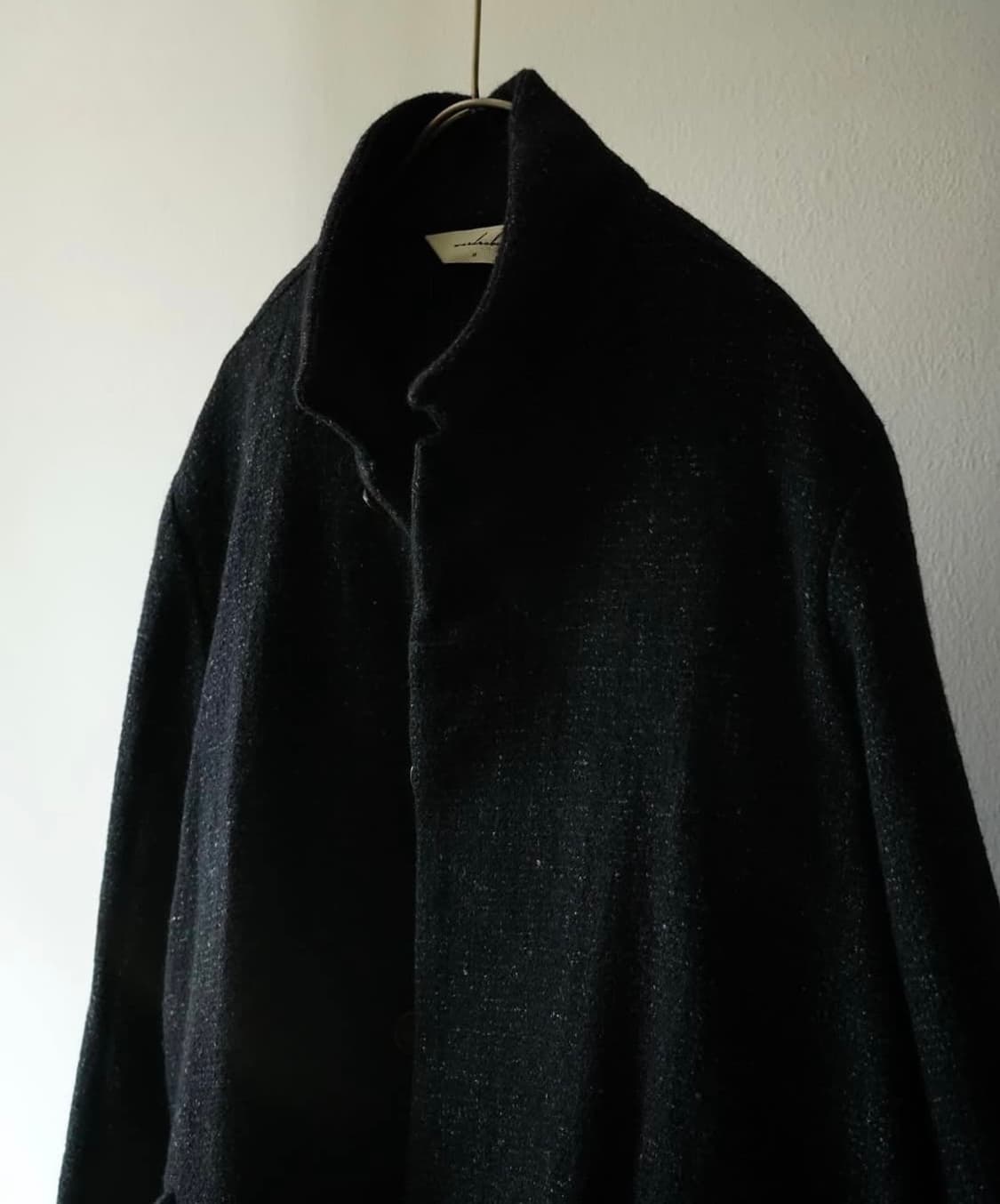 [m] 워드로브41 라이브러리 코트 멜란지블랙 상품이미지4