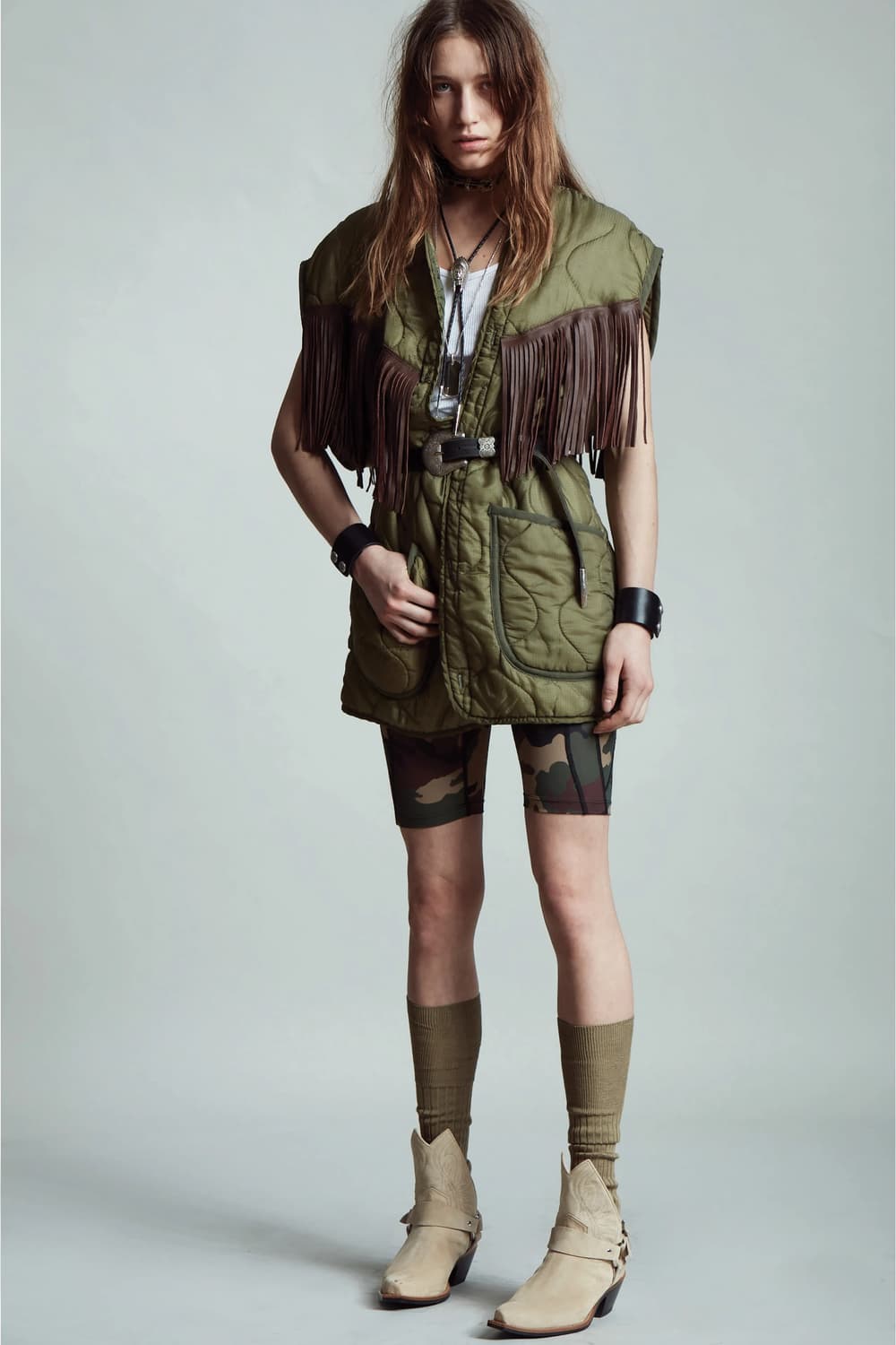 R13 fringe vest 상품이미지1