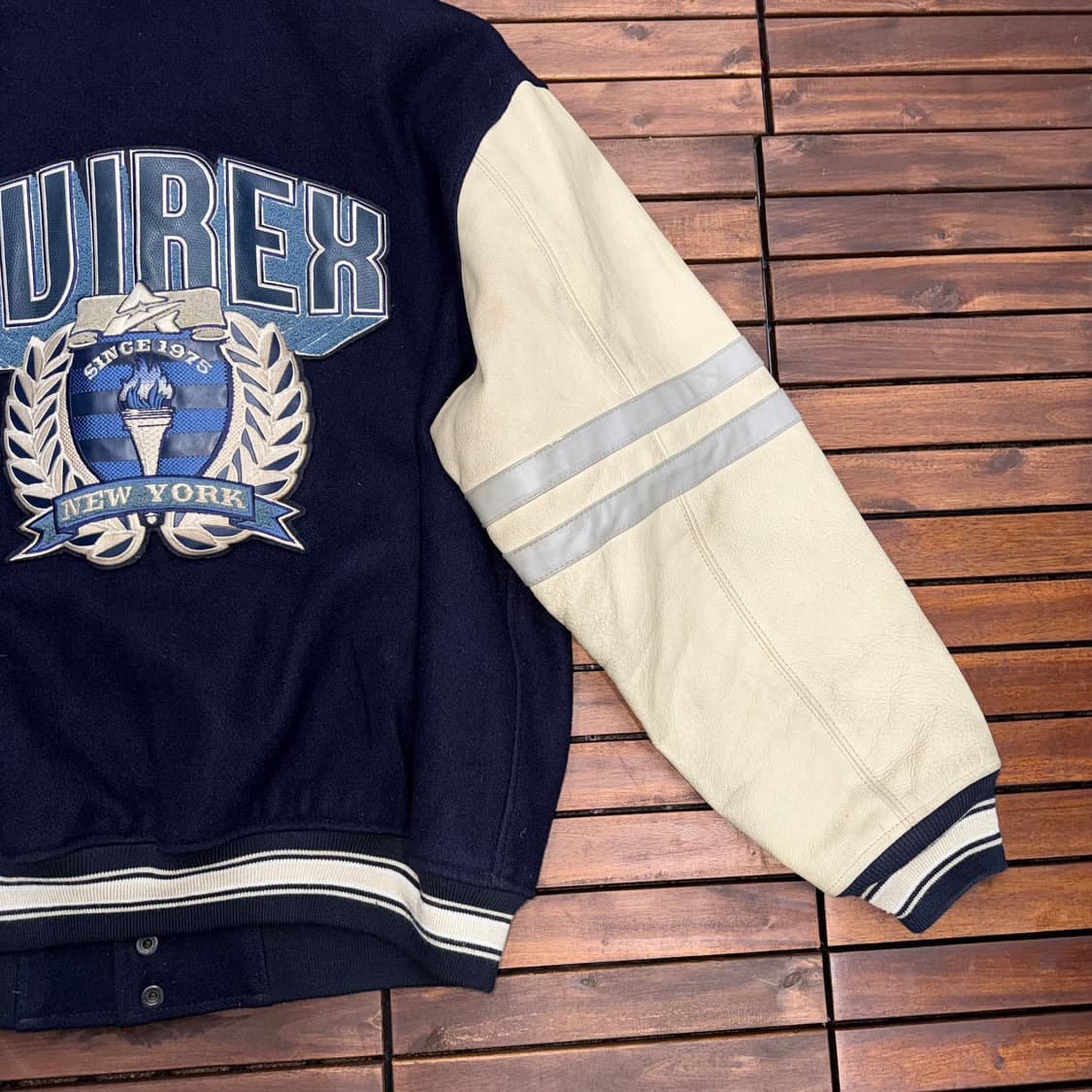 90s 아비렉스 바시티 자켓 made in USA (XL)    상품이미지2