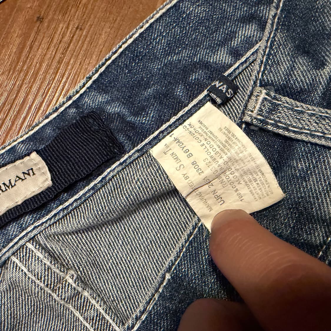 Armani denim work pants 데님 워크 팬츠 상품이미지4