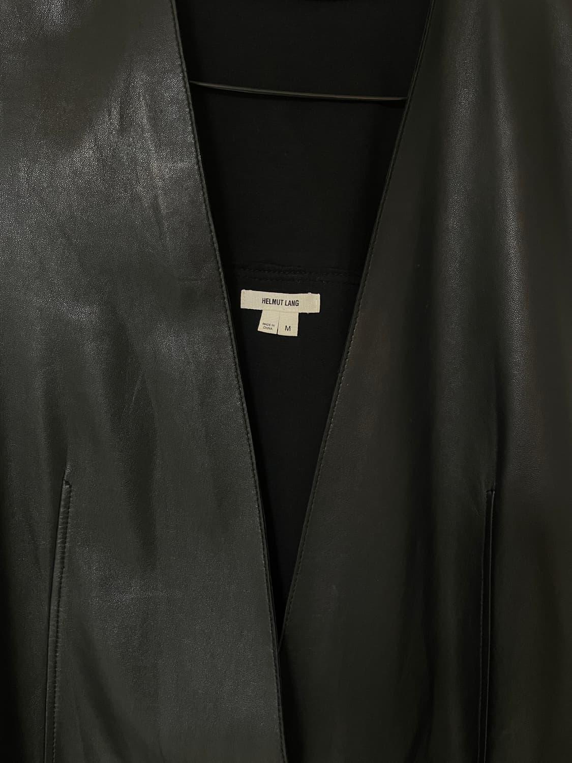 헬무트 랭 레더 베스트 M 상품이미지2