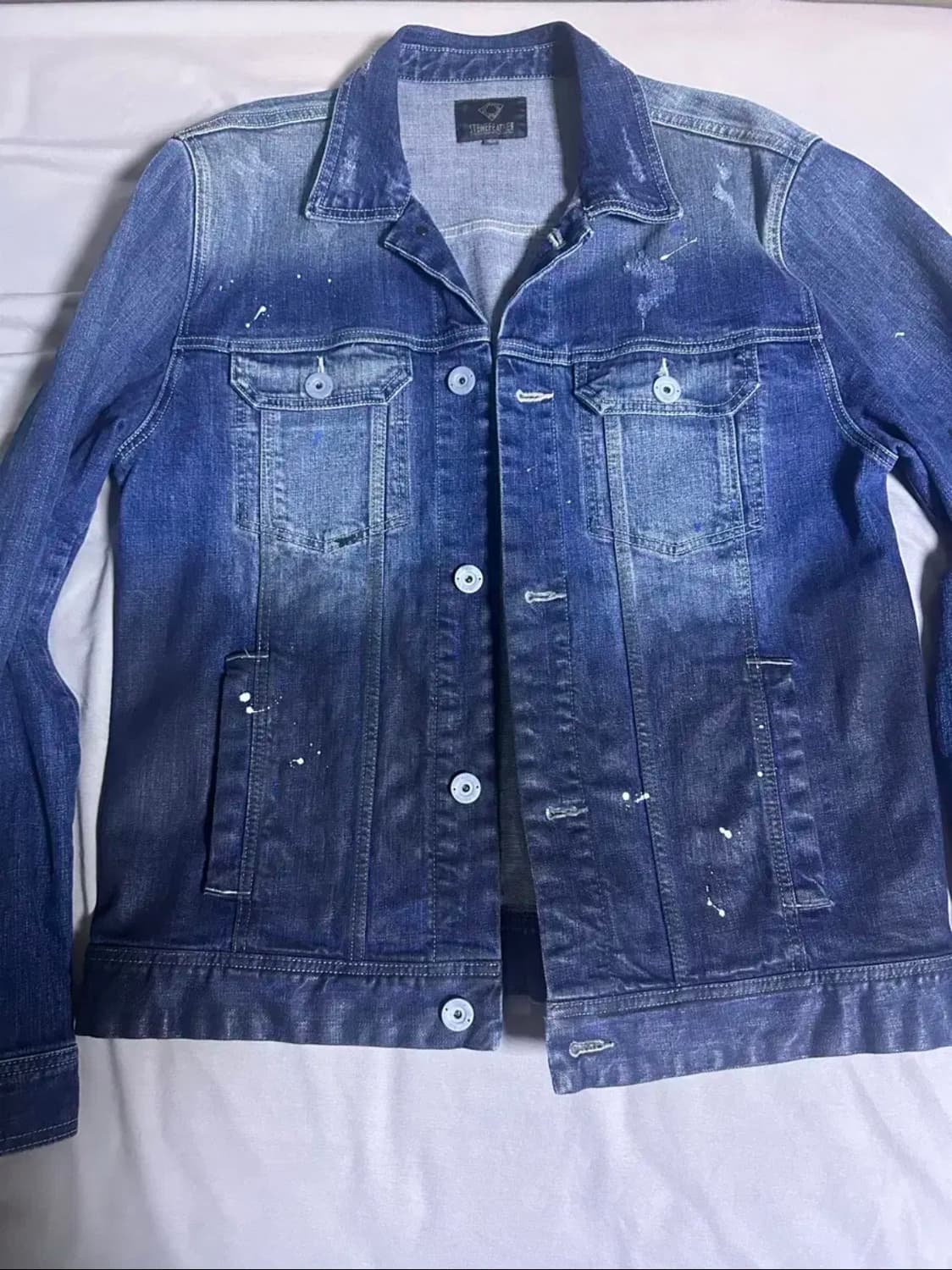 (XL) Stonefeather 페인티드 워싱 데님자켓 상품이미지1