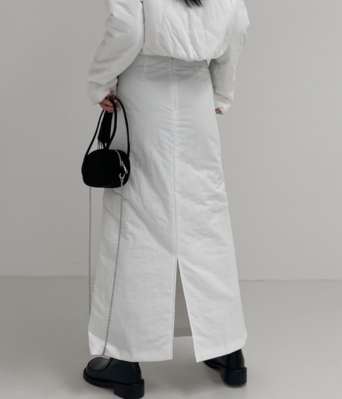 패딩 롱 스커트 상품이미지2